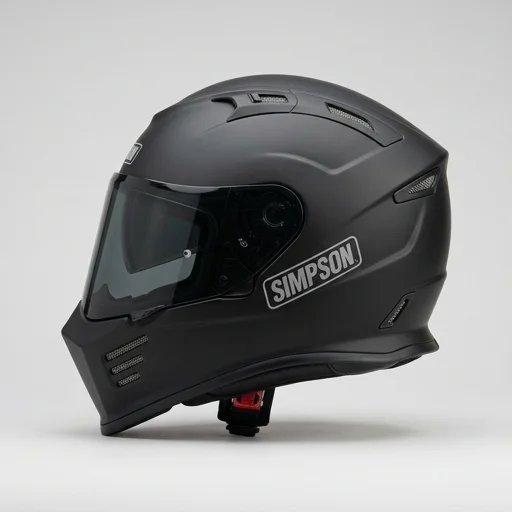 Simpson Ghost Bandit Motorcycle Helmet view 3