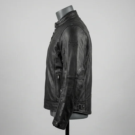 Harley-Davidson FXRG Leather Riding Jacket view 3