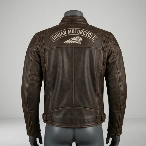 Indian Motorcycle Drifter Leather Jacket view 2