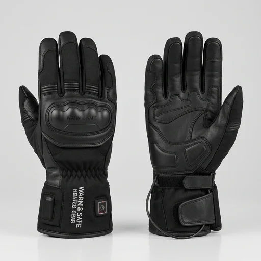 Warm & Safe Heated Motorcycle Gloves